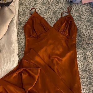 Abercrombie & Fitch Rust Midi Dress